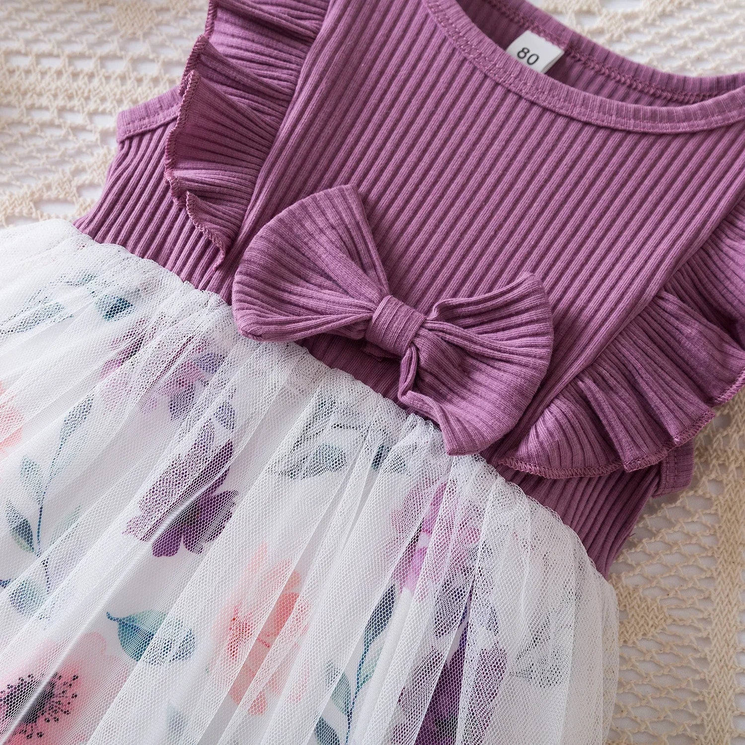 Butterfly Mesh Flying Sleeve Dress Girls Dresses Girls Summer Casual Wear Children's Clothes-Dollar Bargains Online Shopping Australia