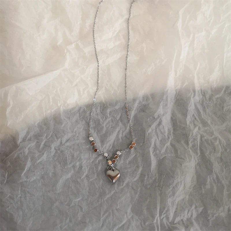 Star Cross Bowknot Pendant Necklace For Women Egirls y2k Cool Neck Jewelry Clavicle Chain Original Korean Fashion Party Gift-Dollar Bargains Online Shopping Australia