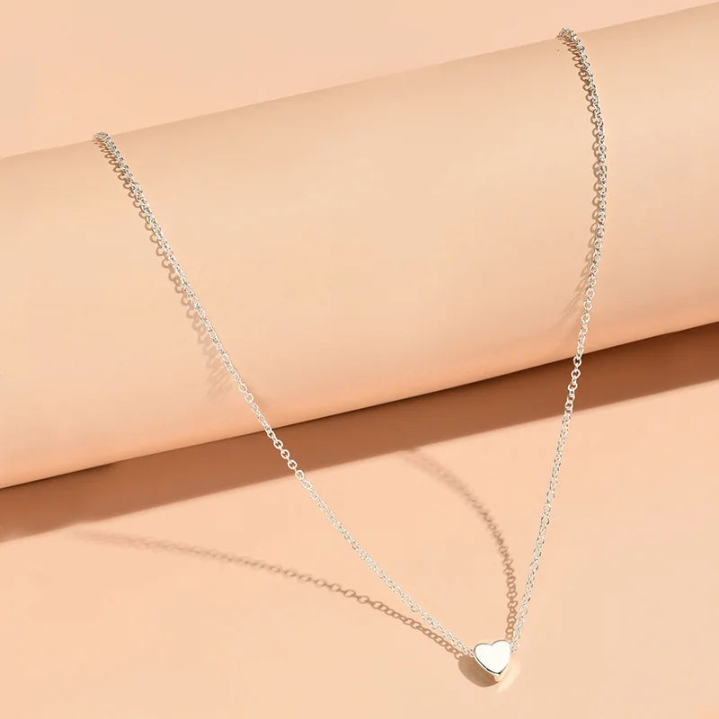 Unique Double Layer Black Love Heart Neckaces Women Exquisite Light Luxury Zircon Necklace Jewelry Party Gifts-Dollar Bargains Online Shopping Australia