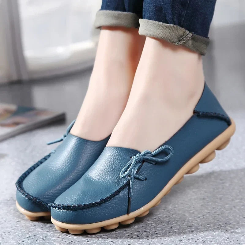 Shoes Women Moccasins Flats Woman Loafers Genuine Leather Female Shoes Slip On Ballet Nurse-Dollar Bargains Online Shopping Australia