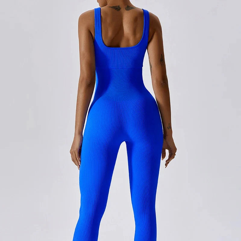 Fitness Seamless Jumpsuits Woman Sleeveless Thread Fashion Casual Outdoors Overalls for Women Corset One Pieces Pants Sets-Dollar Bargains Online Shopping Australia