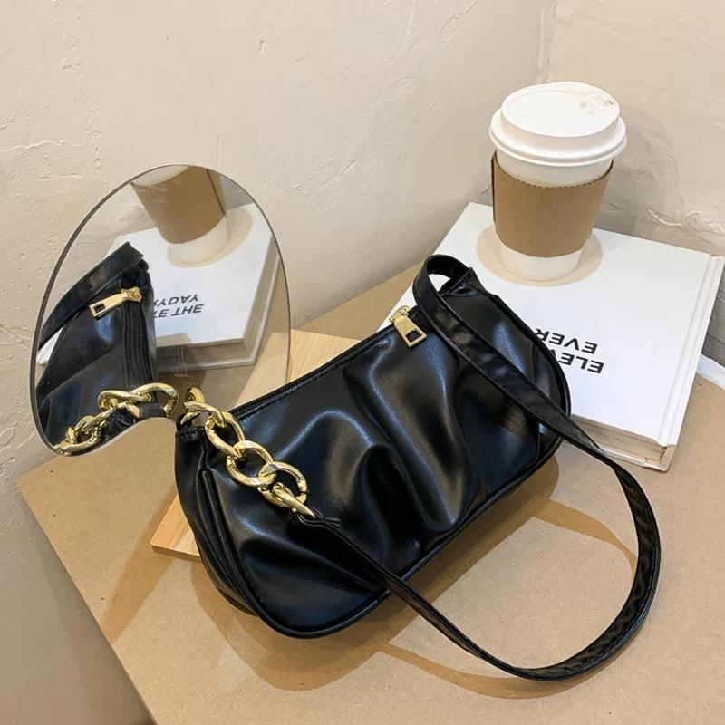 Cloud Pleated Causal Handbag Women's Dumpling Tote Armpit Bag Shopping Shoulder Bags Underarm Bag-Dollar Bargains Online Shopping Australia