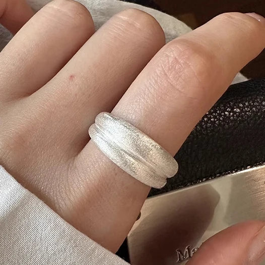 Sterling Silver String Ring For Women Heart Jewelry Finger Open Handmade Shinning Rings Allergy For Birthday Gift-Dollar Bargains Online Shopping Australia