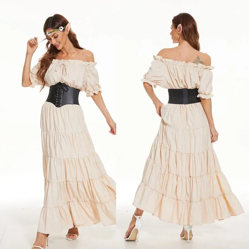 Women's Corset Belt Gothic Fashion PU Leather Female Lace-up Corset Belts Slimming Waist Vintage Corset Black Wide Belt for Girl-Dollar Bargains Online Shopping Australia