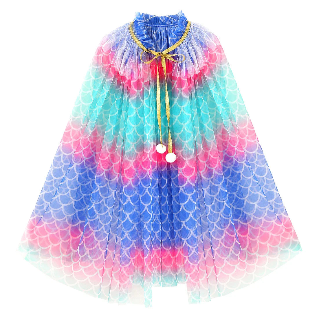 Christmas Halloween Girls Cloak Outerwear One Size Sequins Shawl Kids Coat for Birthday Party Beach Rainbow Princess Costume-Dollar Bargains Online Shopping Australia