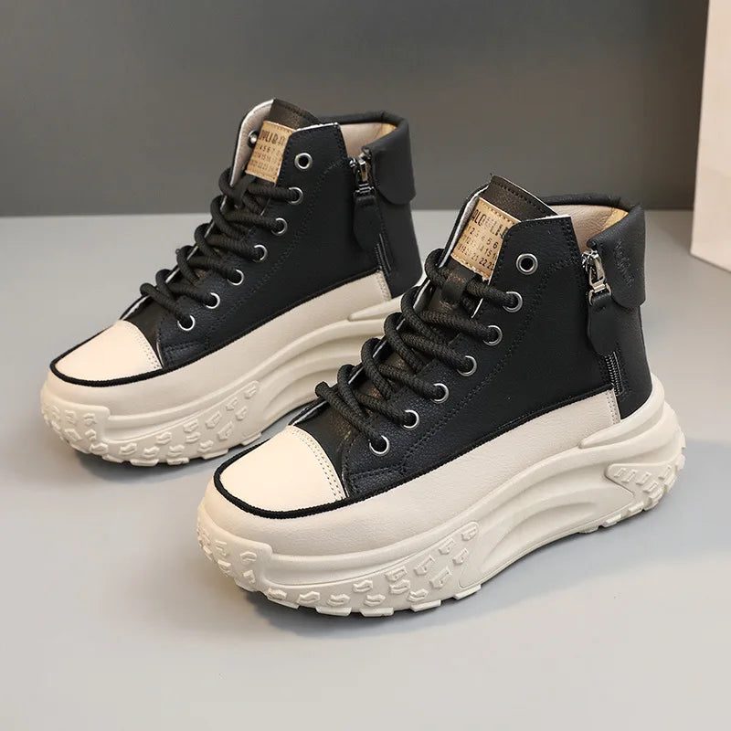 Women Sneakers Luxury Fashion High Top Women Boots Platform Casual Shoes Outdoor Running Shoes for Women-Dollar Bargains Online Shopping Australia