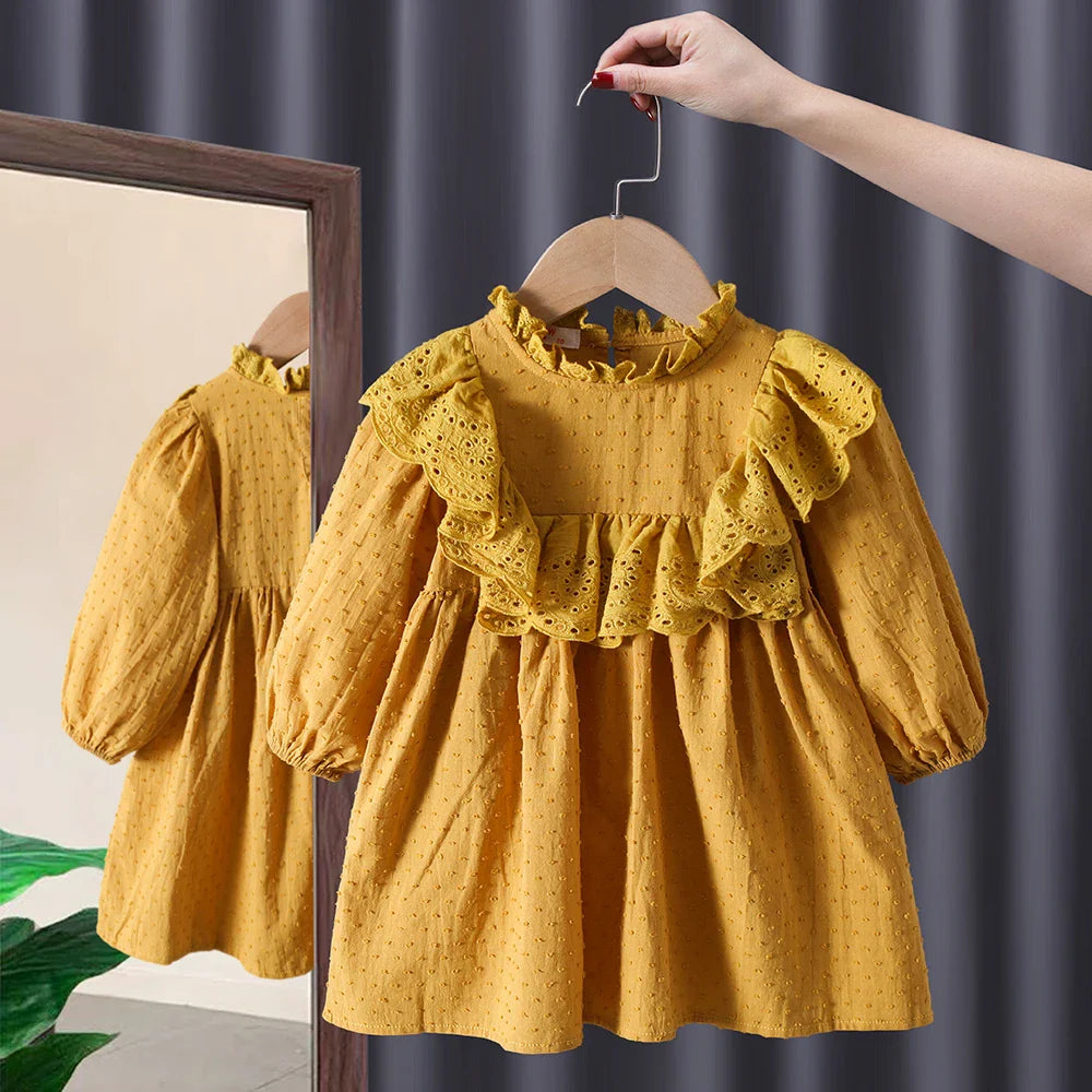 baby girl clothes lace long sleeve dress costume for toddler girl baby birthday kids clothing straight long-Dollar Bargains Online Shopping Australia