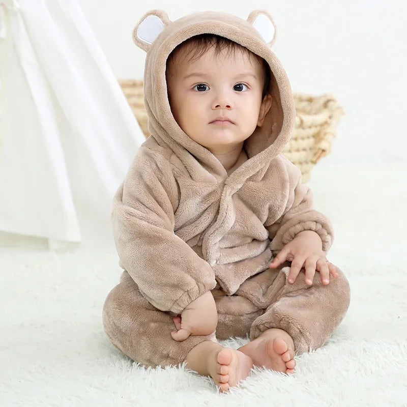 Baby Rompers Winter Kigurumi Lion Costume For Girls Boys Toddler Animal Jumpsuit Infant Clothes Pyjamas Kids Overalls Ropa Bebes-Dollar Bargains Online Shopping Australia