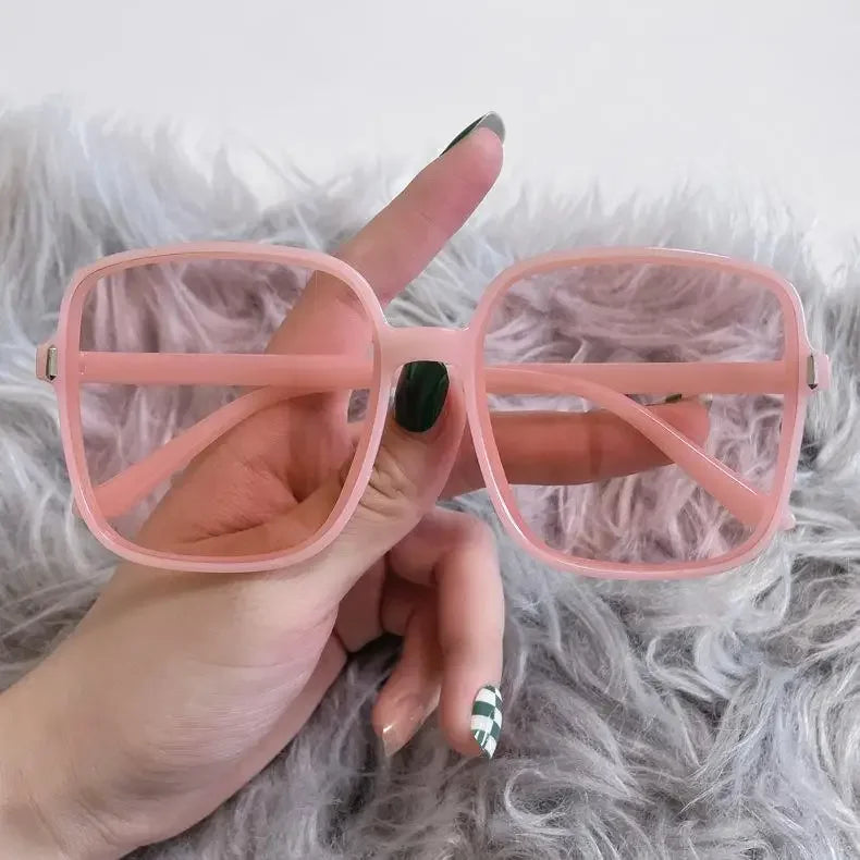 Gradient Sunglasses Female Ins Big Box Fashion Retro Square Sunglasses-Dollar Bargains Online Shopping Australia