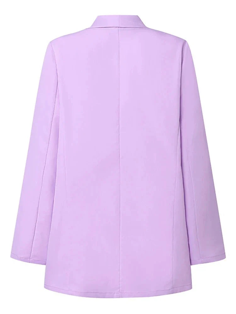 Women Office Long Sleeve Jacket Fashion Lapel Neck Blazers Solid Formal OL Suit Elegant-Dollar Bargains Online Shopping Australia