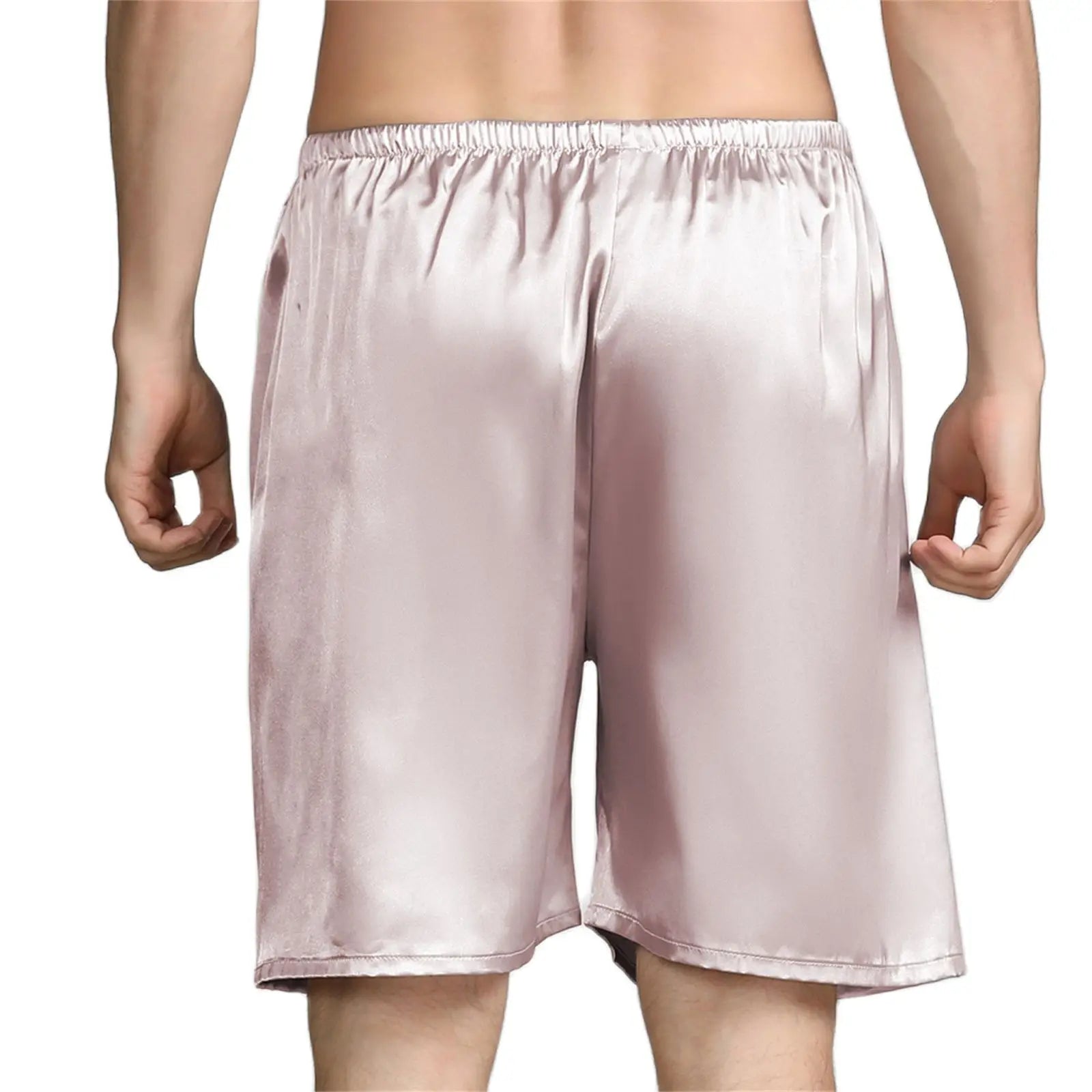 Men Casual Home Nightwear Satin Pajamas Shorts Pyjamas Sleep Bottoms Boxers Short Pants Lounge Homewear-Dollar Bargains Online Shopping Australia