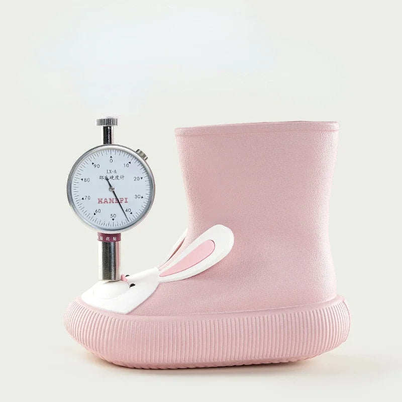 Children Rain Boots Cartoon Rain Shoes Waterproof Boys Girls Non-Slip Rubber Shoes Rabbit Bear Baby Boots-Dollar Bargains Online Shopping Australia