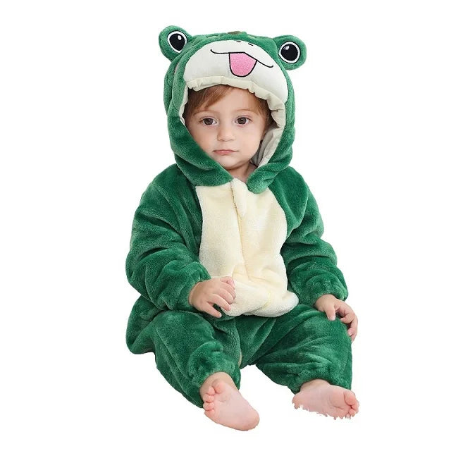 Halloween Baby Rompers Winter Hooded Flannel Toddler Infant Clothes Overall Bodysuits Jumpsuit Costume-Dollar Bargains Online Shopping Australia