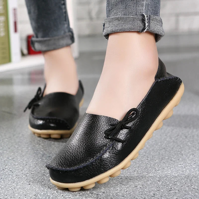 Shoes for Women Moccasins Flats Woman Loafers Genuine Leather Female Shoes Slip On Ballet Nurse Women's Shoes-Dollar Bargains Online Shopping Australia