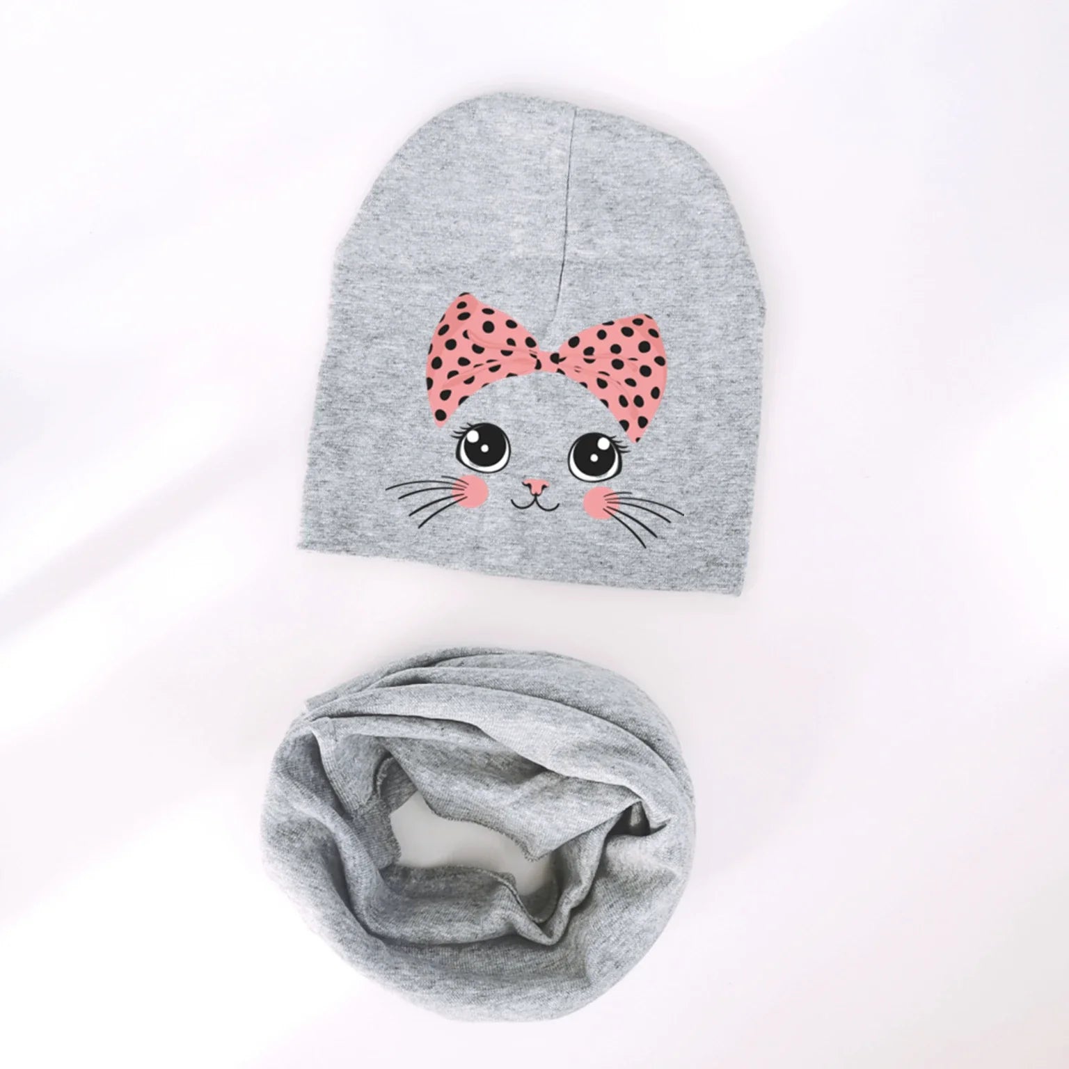 cartoon animal kitty kitten cat Baby Hat Girl Boy Beanie Cap Children Hat Toddler Kids Hat Scarf Collars-Dollar Bargains Online Shopping Australia