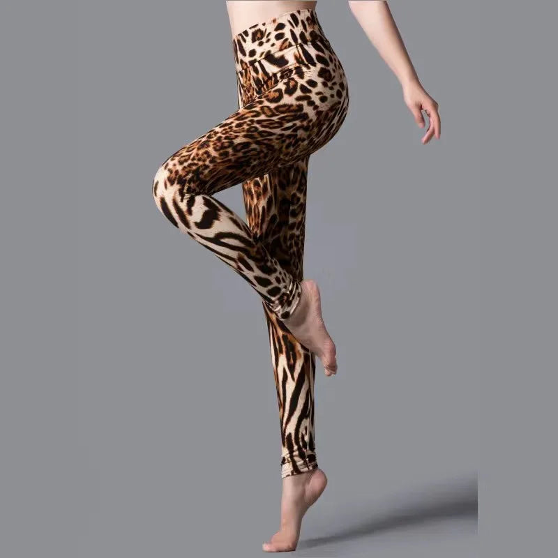 High Waist Animal Printed Leggings Soft Stretchy Women Sexy Leopard Print Pencil Pants Sport Fitness Yoga Leggings-Dollar Bargains Online Shopping Australia