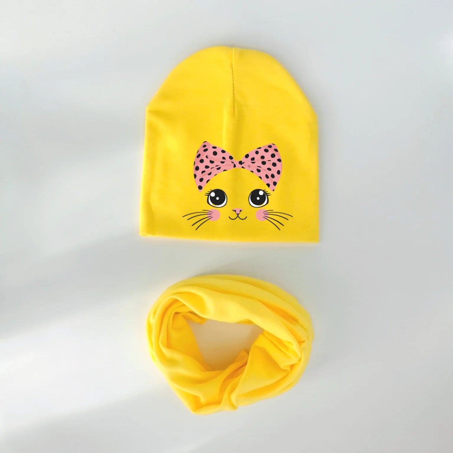 cartoon animal kitty kitten cat Baby Hat Girl Boy Beanie Cap Children Hat Toddler Kids Hat Scarf Collars-Dollar Bargains Online Shopping Australia