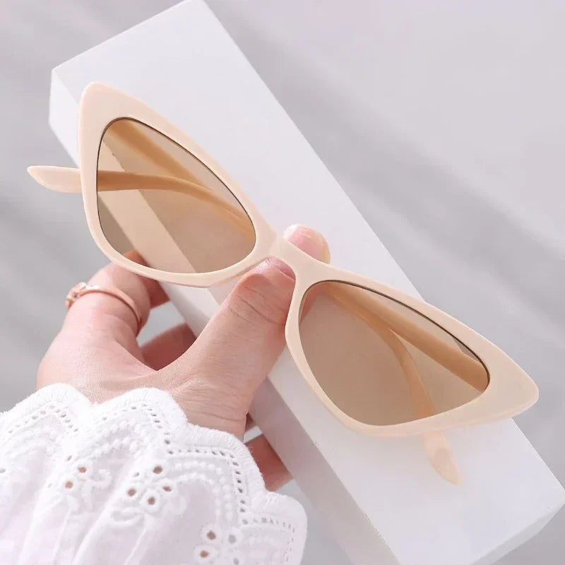Fashion Women's Luxury Cat Eye Sunglasses Triangle Vintage Design UV400 Sun Glasses Unisex Classic Small Outdoor Goggle Shades-Dollar Bargains Online Shopping Australia
