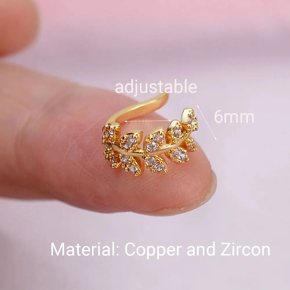 Climber Ear Cuff Ear Clip for Women CZ No Pierced C Shape Geometric-Dollar Bargains Online Shopping Australia