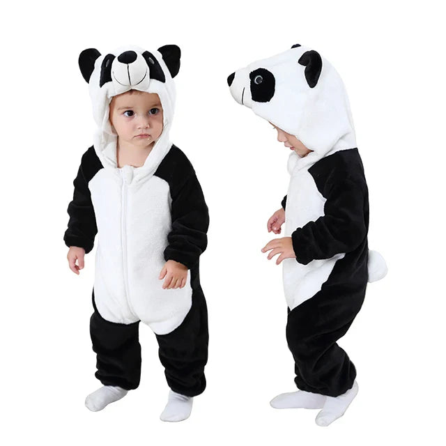 Halloween Baby Rompers Winter Hooded Flannel Toddler Infant Clothes Overall Bodysuits Jumpsuit Costume-Dollar Bargains Online Shopping Australia