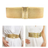 Female Wide Waist Belt Fashion Elastic Gold Waspie Belt Universal Waspie Dress Decorative Accessories Glitter Waistband