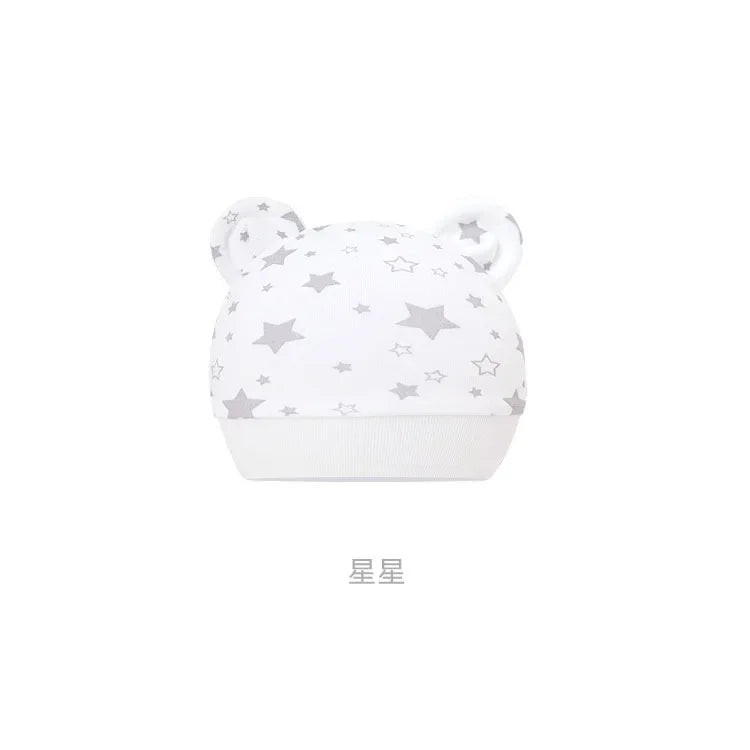 5pcs Baby Cartoon Anti-scratch Gloves Hat Foot Cover Set Handguard Cotton Mittens Beanie Socks Kit for Infant Newborn Headwear-Dollar Bargains Online Shopping Australia