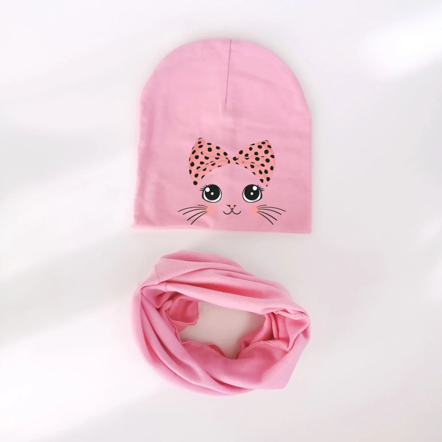 cartoon animal kitty kitten cat Baby Hat Girl Boy Beanie Cap Children Hat Toddler Kids Hat Scarf Collars-Dollar Bargains Online Shopping Australia