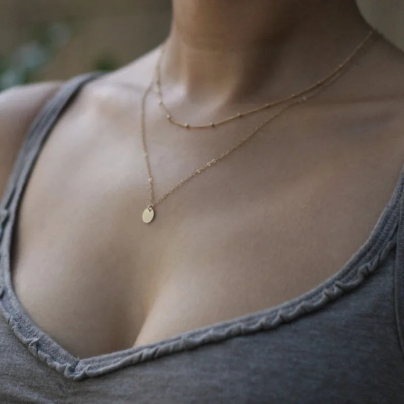 Bohemia Multilayer Crystal Butterfly Pendant Necklaces Women Hollow Heart Choker Necklace Fashion Jewelry Party-Dollar Bargains Online Shopping Australia