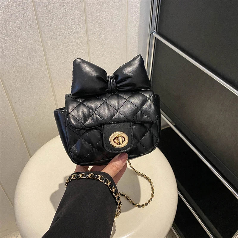 Mini Designer Luxury Shoulder Bag Toddler Princess Baby Girls Pink Bow Handbag Little Girl Cute Crossbody Purse-Dollar Bargains Online Shopping Australia