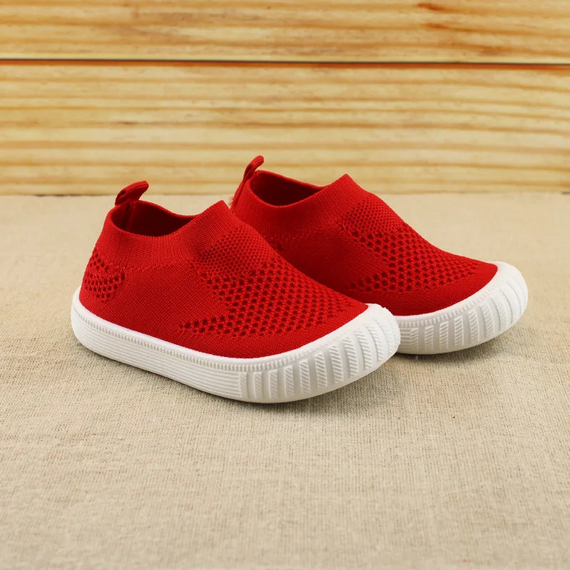 Girl Shoe Kid Casual Shoe Mesh Shoe Boy Sport Shoe Summer New Soft Sole Breathable Kid Shoe Solid Color Baby