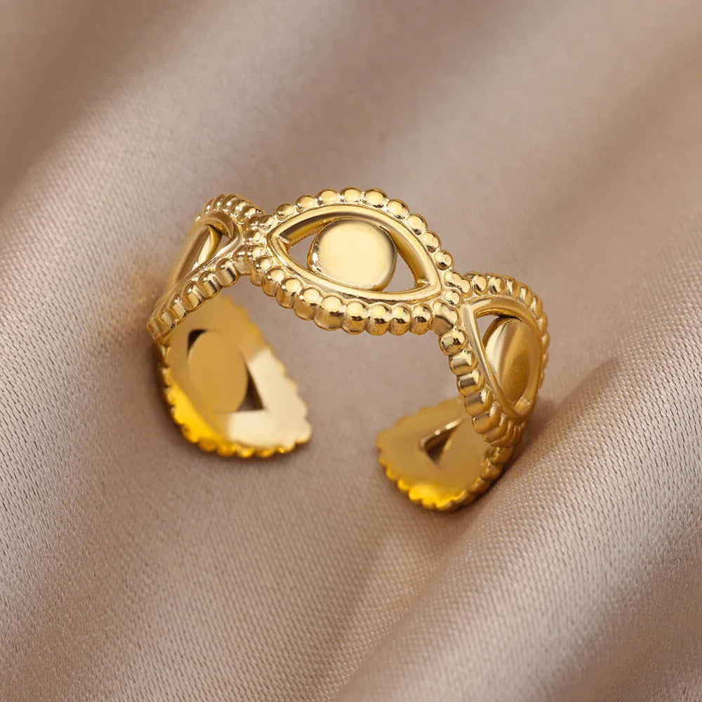 Stainless Steel Rings For Women Men Gold Color Engagement Wedding Party Ring Female Male Finger Jewelry Birthday Gift-Dollar Bargains Online Shopping Australia