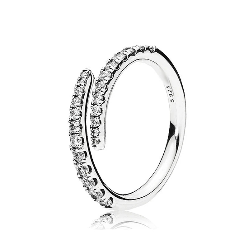 925 Silver Stackable Love Heart Crown Ring For Women Original Silver 925 Rings Brand Jewelry Gift