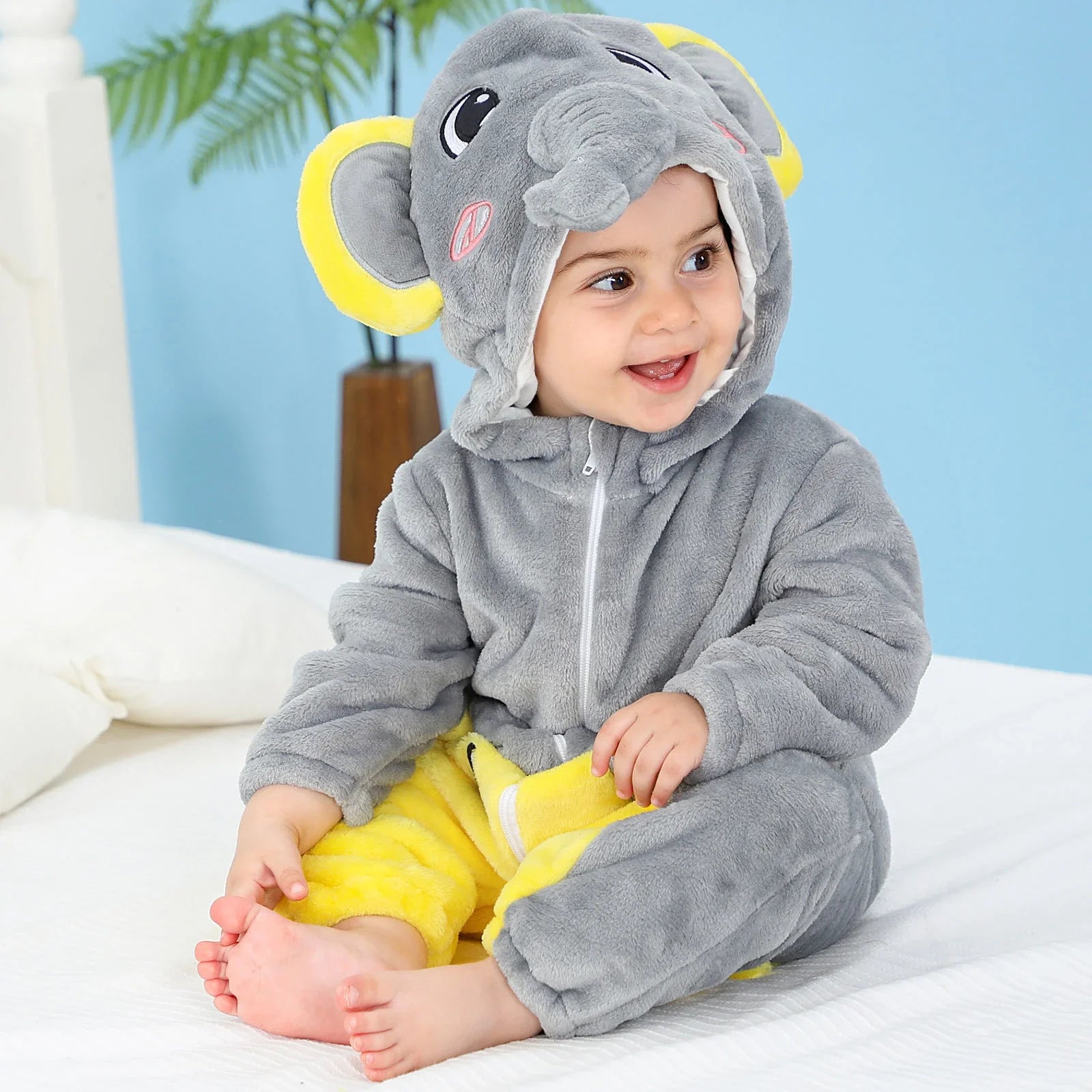 Baby Rompers Winter Kigurumi Lion Costume For Girls Boys Toddler Animal Jumpsuit Infant Clothes Pyjamas Kids Overalls Ropa Bebes-Dollar Bargains Online Shopping Australia