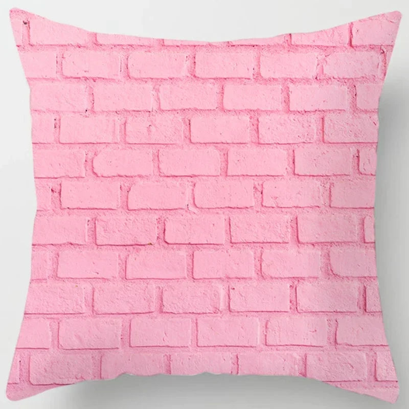 Pink cute love printing square pillowcase, home decoration, car sofa cushion cover-Dollar Bargains Online Shopping Australia