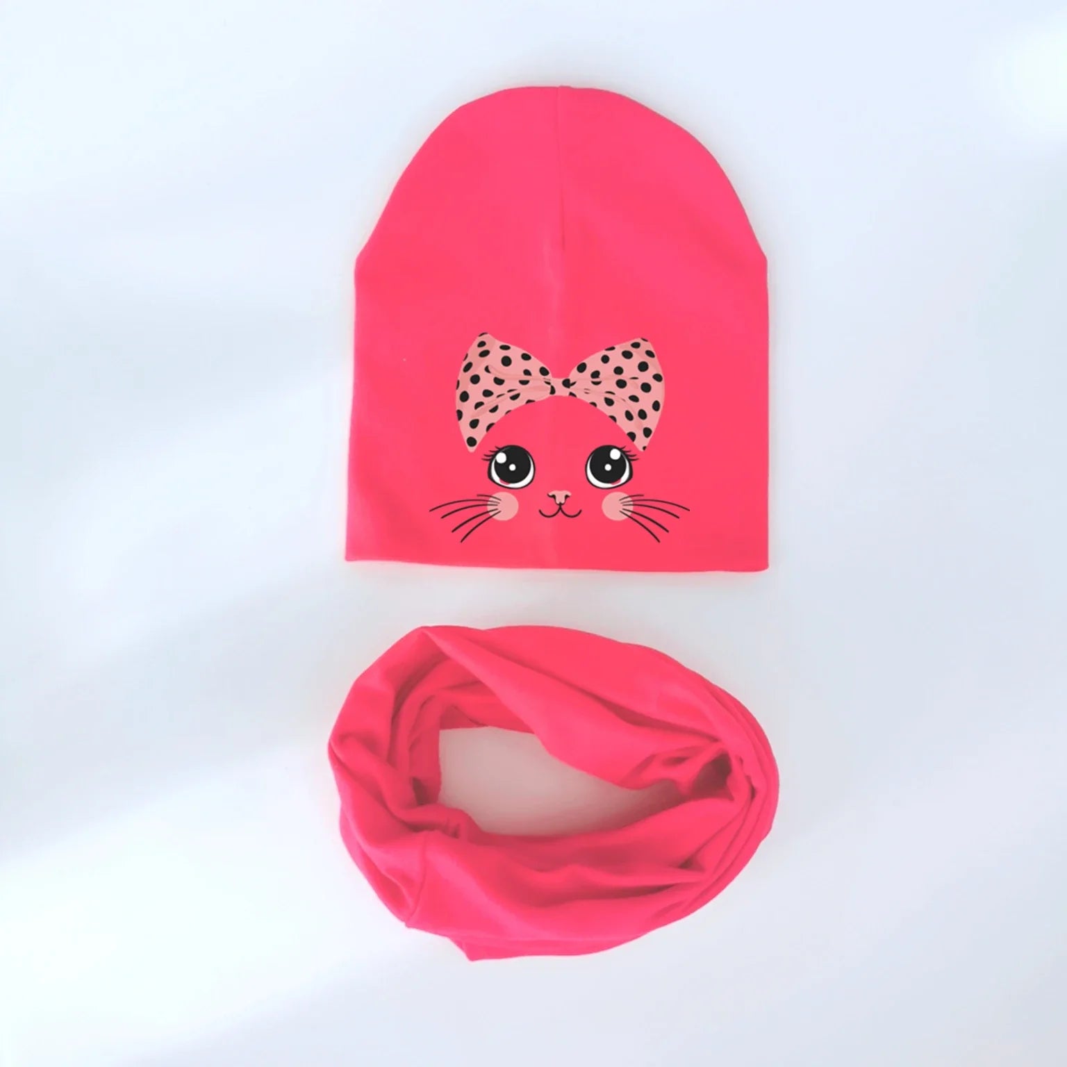 cartoon animal kitty kitten cat Baby Hat Girl Boy Beanie Cap Children Hat Toddler Kids Hat Scarf Collars-Dollar Bargains Online Shopping Australia