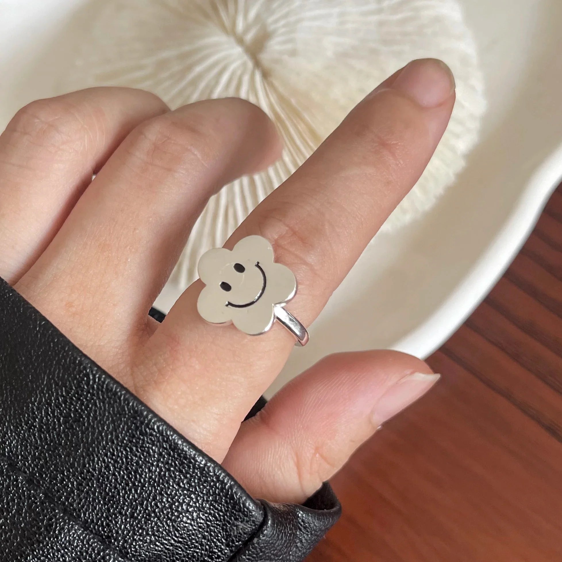 Sterling Silver String Ring For Women Heart Jewelry Finger Open Handmade Shinning Rings Allergy For Birthday Gift-Dollar Bargains Online Shopping Australia