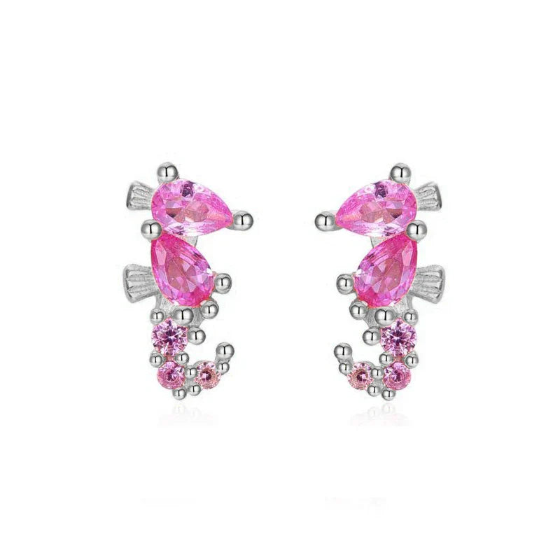Gold Filled Stud Earrings Set For Women Ear Cuffs Colorful Zircon Dangle Hoop Earrings Fashion Party Jewelry-Dollar Bargains Online Shopping Australia
