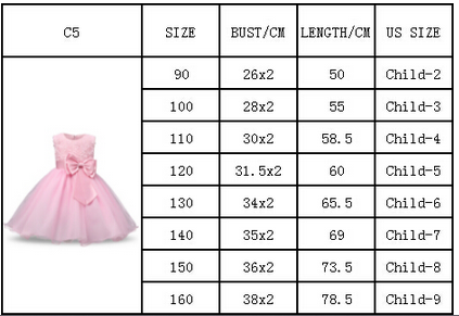 Summer flower princess girl dress lace rose Party Wedding Birthday girls dresses clothes princess tutu kids dress elegant - CelebritystyleFashion.com.au online clothing shop australia