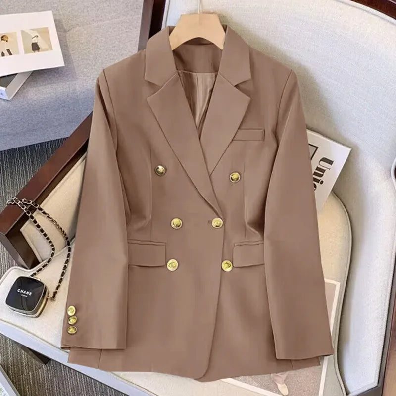 Office Lady Slim Blazer Long Sleeve Coats Jackets Casual Outerwear-Dollar Bargains Online Shopping Australia