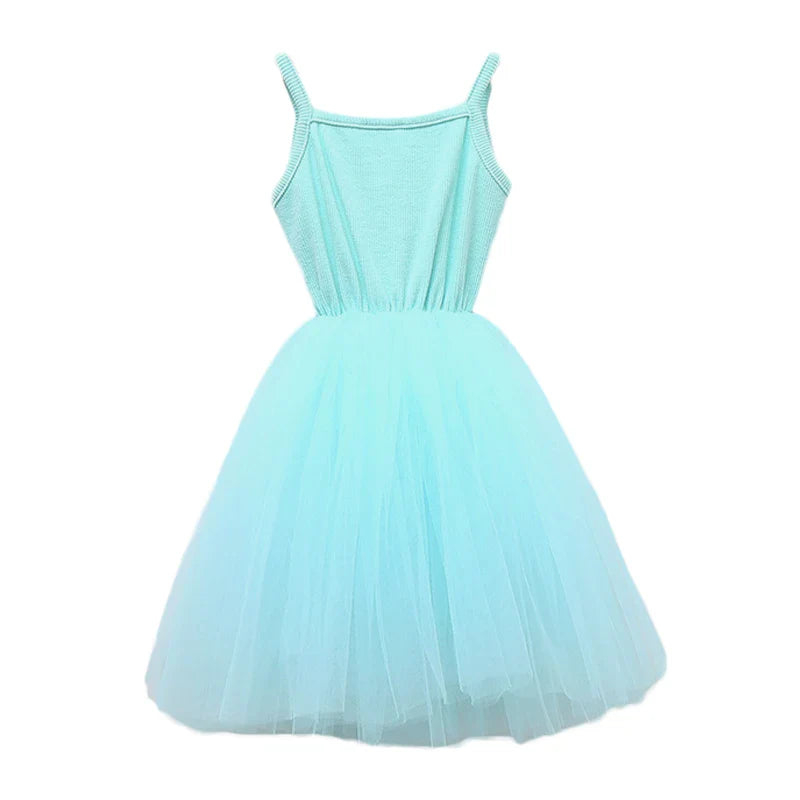 Baby Girls Cotton Tutu Dress Toddler Party Tulle Sundress Infant Princess Sleeveles Dresses Children Kids Sundress Clothing-Dollar Bargains Online Shopping Australia