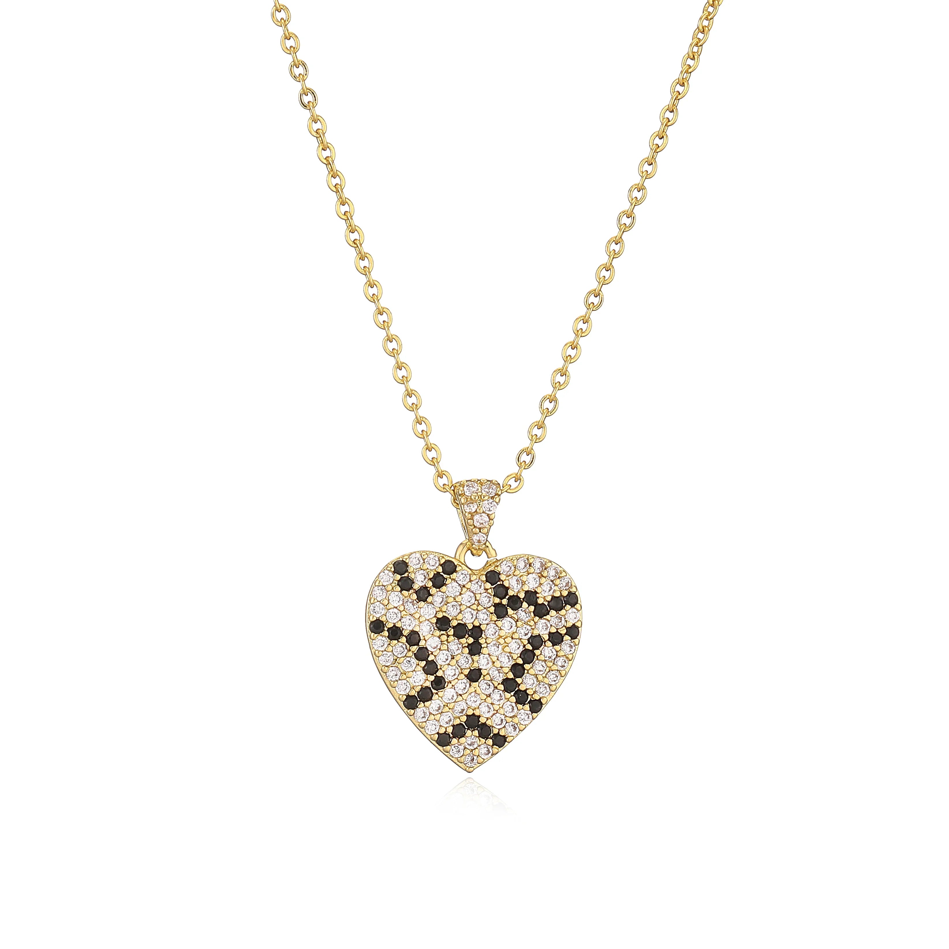 Leopard Print hoop Earrings rings necklace Fashion black white Cubic Zirconia women Geometric Jewelry set-Dollar Bargains Online Shopping Australia