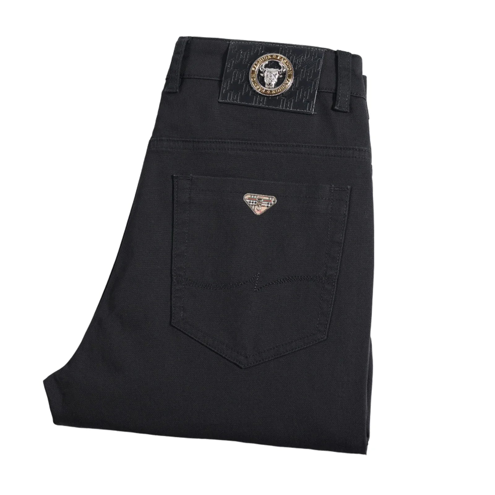 Man Pants Summer Business Casual Pants Classic Solid Color Loose Straight Trousers Brand Men's Clothing New In Baggy Pants-Dollar Bargains Online Shopping Australia