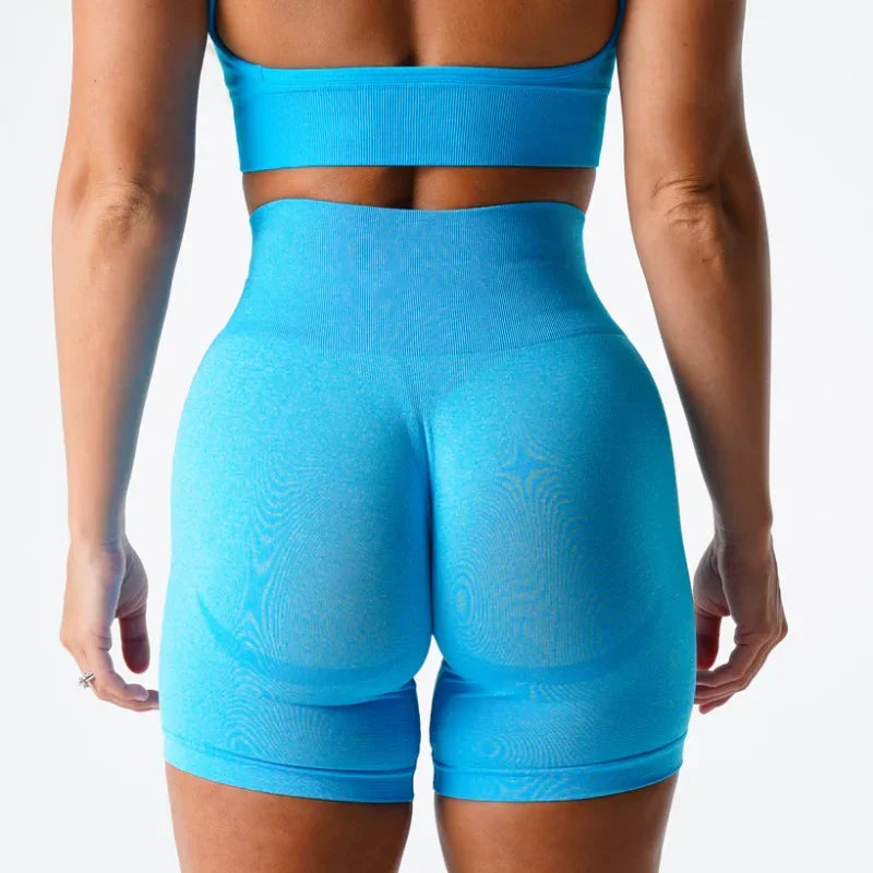 Peach Buttocks Fitness Leggings Women's Gym Sports Tight Running Shorts Hip Three-point Pants High Waist Seamless Yoga Shorts-Dollar Bargains Online Shopping Australia