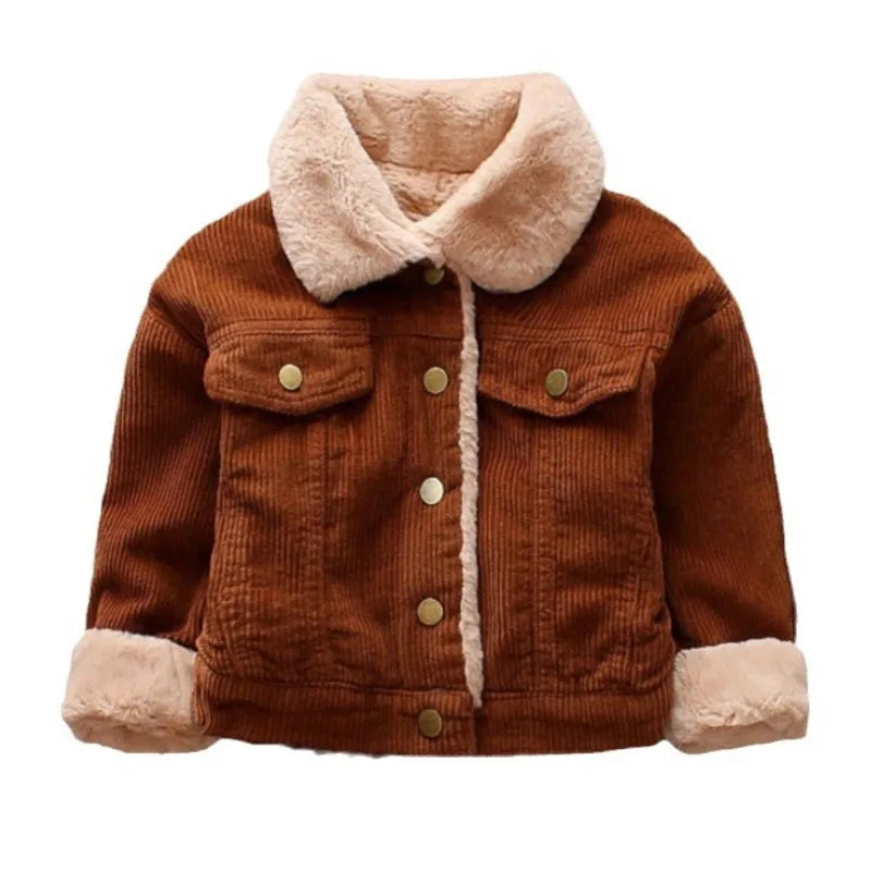 Baby Girl Clothes Children Boys Thicken Warm Jacket Kids Coat Toddler Casual Cotton Costume Infant Sportswear