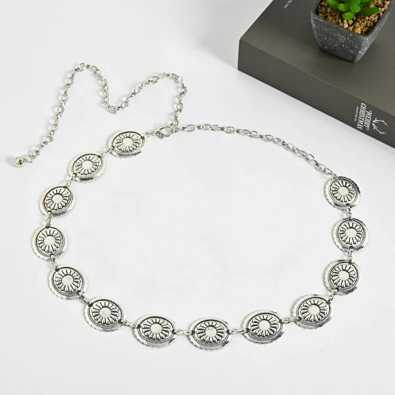 Chain Belt Women Waist Chain Jean Belt Belly Chain For Dress Western Turquoise Belt Turquoise Waist Chain-Dollar Bargains Online Shopping Australia