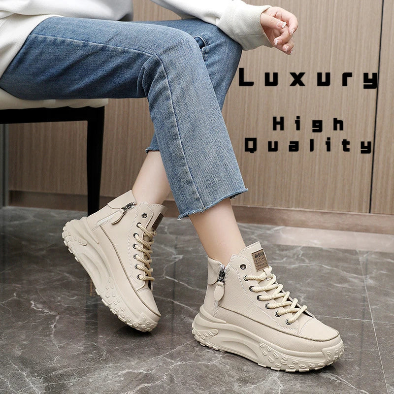 Women Sneakers Luxury Fashion High Top Women Boots Platform Casual Shoes Outdoor Running Shoes for Women-Dollar Bargains Online Shopping Australia