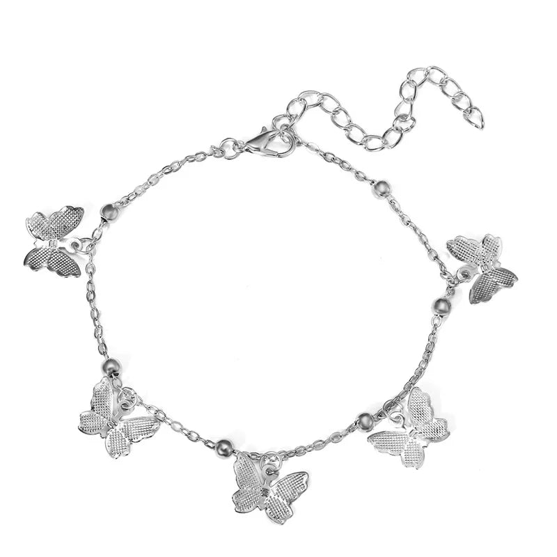 Anklets Butterfly Accessories for Women Summer Beach Ankle Foot Chain Jewelry-Dollar Bargains Online Shopping Australia