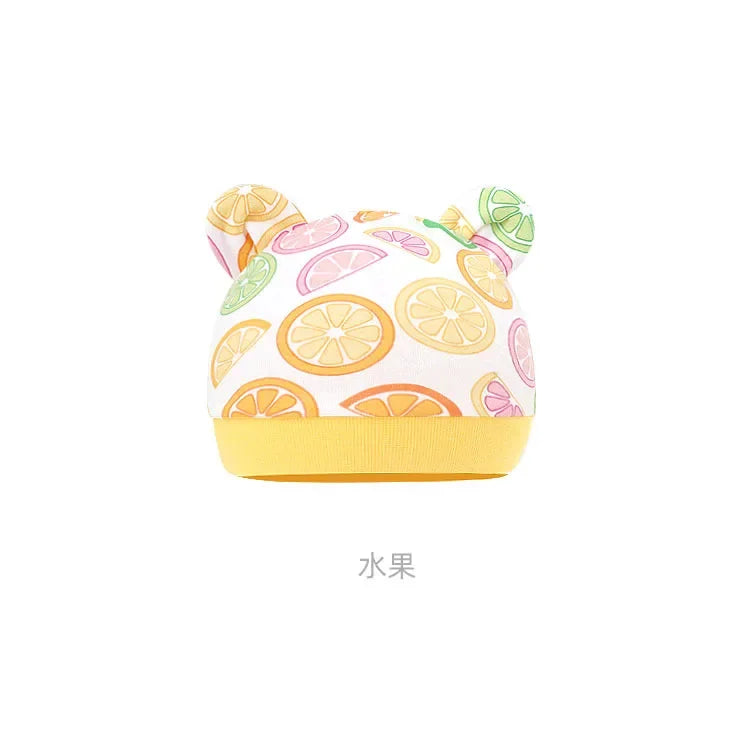 5pcs Baby Cartoon Anti-scratch Gloves Hat Foot Cover Set Handguard Cotton Mittens Beanie Socks Kit for Infant Newborn Headwear-Dollar Bargains Online Shopping Australia