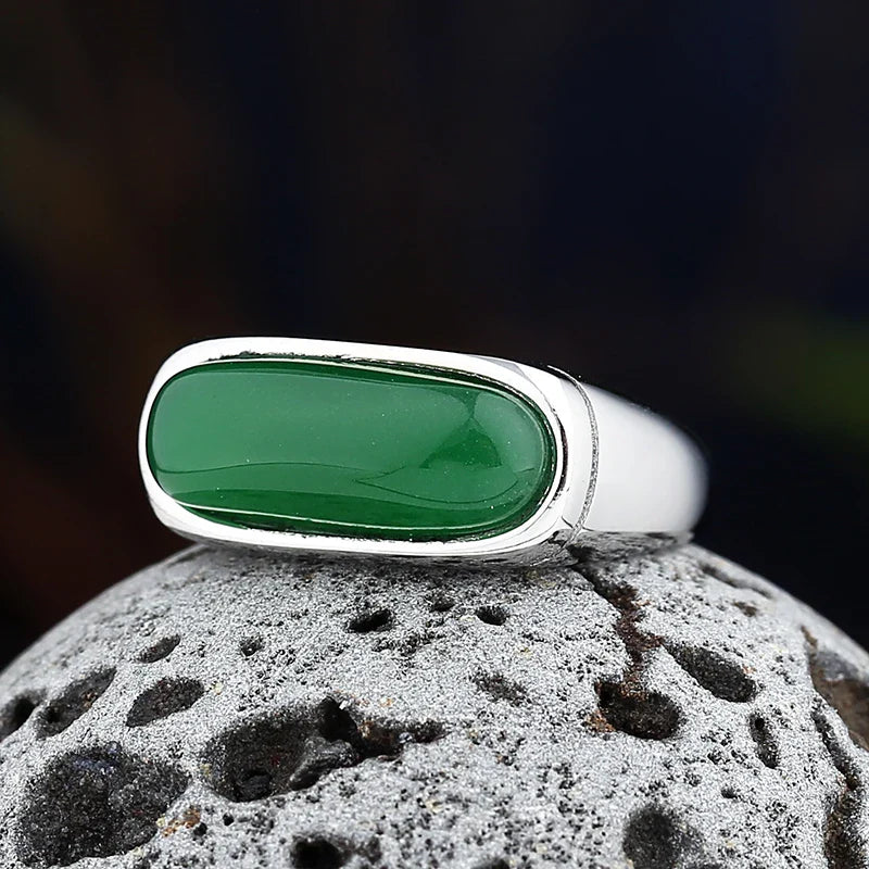 Stainless Steel Jewelry Ring Men Black Stone Rings Charm Fashion Male Women Finger Band Engagement Wedding Gift-Dollar Bargains Online Shopping Australia