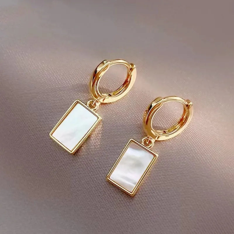 Simple Temperament Circle Pearl Earrings Fashion Small Versatile Earrings Women's Jewelry-Dollar Bargains Online Shopping Australia